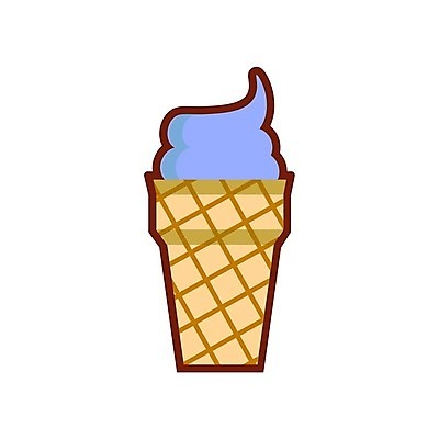 EPS 해외이미지 일러스트 사람없음 콘아이스크림 해외일러스트 아이스크림 파일형식 벡터