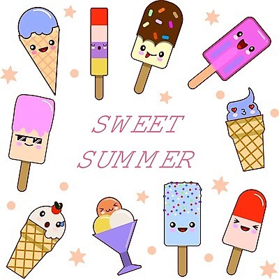 EPS 해외이미지 별 일러스트 사람없음 선글라스 콘아이스크림 막대아이스크림 아이스크림캐릭터 컵아이스크림 스프링클 디저트캐릭터 해외일러스트 일러캐릭터 자연요소 캐릭터 안경 아이스크림 디저트 장식 파일형식 벡터