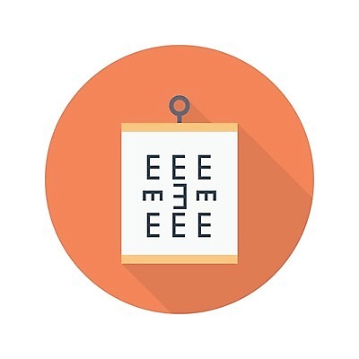 EPS 해외이미지 일러스트 사람없음 시력 시력검사 시력검사표 해외일러스트 검사_조사 파일형식 벡터