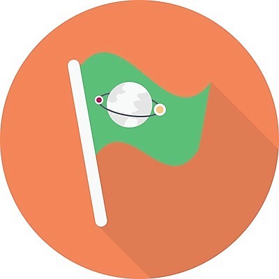 EPS 해외이미지 과학 일러스트 사람없음 행성 달 깃발 은하계 해외일러스트 자연요소 우주 파일형식 벡터