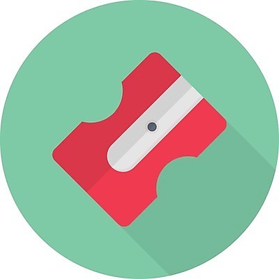 EPS 해외이미지 일러스트 사람없음 오브젝트 연필깎이 해외일러스트 문구용품 파일형식 벡터