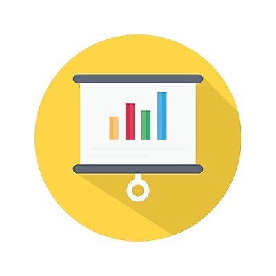 EPS 해외이미지 일러스트 그래프 사람없음 발표 화이트보드 롤스크린 해외일러스트 스크린 파일형식 벡터