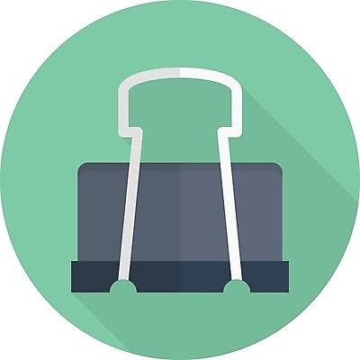 EPS 해외이미지 일러스트 사람없음 서류집게 해외일러스트 집게 파일형식 벡터