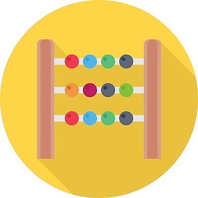 EPS 해외이미지 교육 일러스트 사람없음 장난감 주판 해외일러스트 계산기 파일형식 벡터