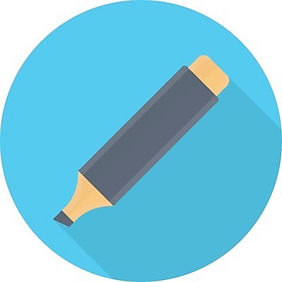 EPS 해외이미지 일러스트 사람없음 형광펜 해외일러스트 펜 파일형식 벡터