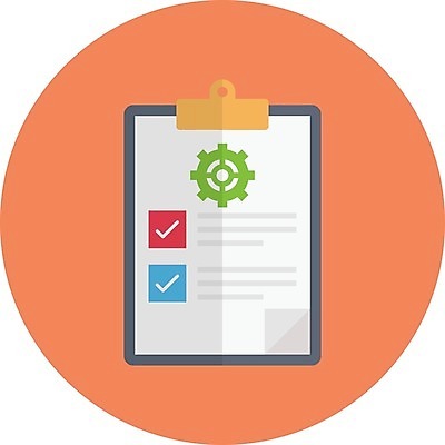 EPS 해외이미지 일러스트 사람없음 체크표시 보고서 구성 서류판 체크리스트 해외일러스트 사무용품 확인 파일형식 벡터