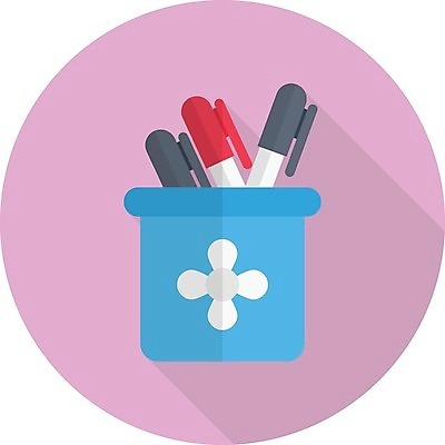 EPS 해외이미지 일러스트 사람없음 펜 연필꽂이 해외일러스트 문구용품 필기구 파일형식 벡터