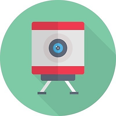 EPS 해외이미지 일러스트 사람없음 카메라 장비 영사기 해외일러스트 전자제품 파일형식 벡터