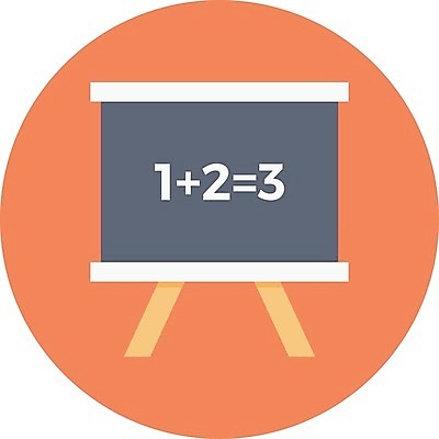 EPS 해외이미지 교육 일러스트 사람없음 칠판 덧셈 수학교육 해외일러스트 수학 파일형식 벡터