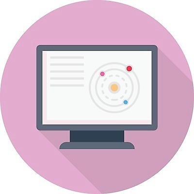 EPS 해외이미지 일러스트 사람없음 우주 스크린 모니터 행성 해외일러스트 컴퓨터 파일형식 벡터