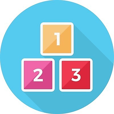 EPS 해외이미지 일러스트 사람없음 숫자 블록 큐브 숫자블록 해외일러스트 문자 파일형식 벡터