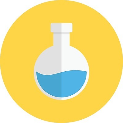 EPS 해외이미지 과학 일러스트 사람없음 둥근플라스크 해외일러스트 플라스크 파일형식 벡터