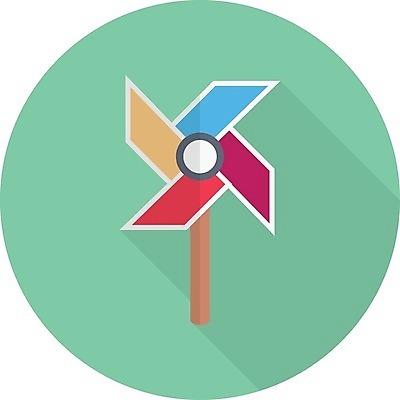 EPS 해외이미지 일러스트 사람없음 장난감 바람개비 해외일러스트 파일형식 벡터