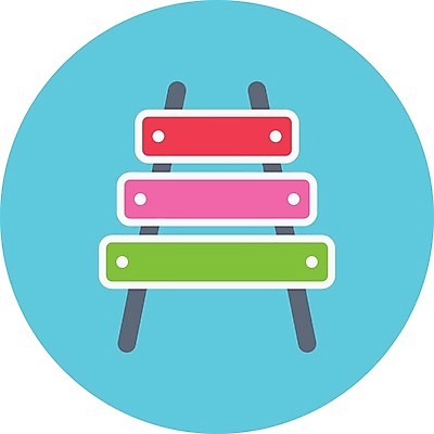 EPS 해외이미지 음악 일러스트 타악기 사람없음 실로폰 해외일러스트 악기 문화예술 파일형식 벡터