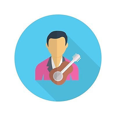 EPS 해외이미지 남자 음악 일러스트 한명 상반신 성인 음악가 가수 기타 성인남자한명만 해외일러스트 직업 1 현악기 문화예술 사람 남자한명만 성인남자만 파일형식 벡터