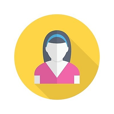 EPS 해외이미지 여자 일러스트 청소년 한명 사람 상반신 10대 머리띠 브이넥 십대여자한명만 해외일러스트 1 티셔츠 장신구 여자한명만 십대여자만 파일형식 벡터