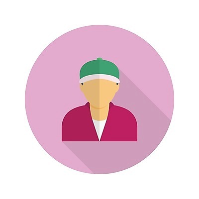 EPS 해외이미지 남자 어린이 일러스트 한명 소년 상반신 캡모자 소년한명만 해외일러스트 모자_잡화 1 사람 남자한명만 소년만 파일형식 벡터