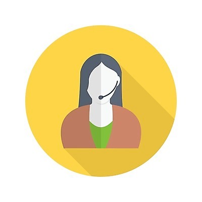 EPS 해외이미지 여자 일러스트 한명 상반신 성인 헤드셋 상담원 성인여자한명만 해외일러스트 1 음향기기 사람 헤드폰 사무원 여자한명만 성인여자만 파일형식 벡터