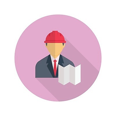 EPS 해외이미지 남자 일러스트 한명 상반신 성인 설계도 안전모 건축설계사 성인남자한명만 해외일러스트 1 건설업 사람 헬멧 안전장비 건축가 남자한명만 성인남자만 파일형식 벡터