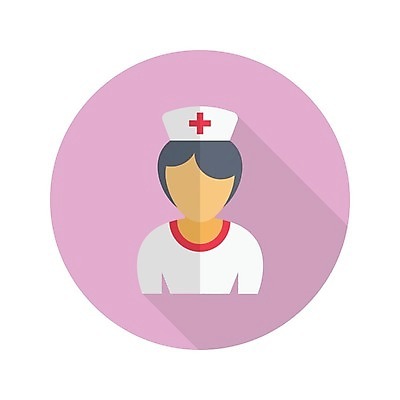 EPS 해외이미지 여자 일러스트 병원 한명 상반신 성인 간호사 성인여자한명만 해외일러스트 1 의학 사람 의료진 여자한명만 성인여자만 파일형식 벡터