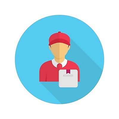 EPS 해외이미지 남자 일러스트 한명 상반신 성인 배달원 피자배달원 성인남자한명만 해외일러스트 직업 1 사람 남자한명만 성인남자만 파일형식 벡터