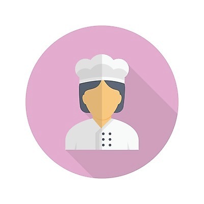 EPS 해외이미지 여자 일러스트 한명 상반신 성인 요리사 제빵사 성인여자한명만 해외일러스트 직업 1 사람 여자한명만 성인여자만 파일형식 벡터