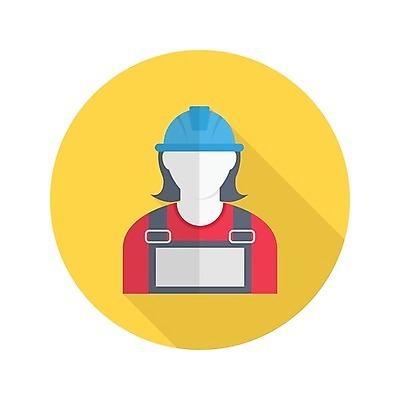 EPS 해외이미지 여자 일러스트 한명 상반신 성인 안전모 성인여자한명만 건설근로자 해외일러스트 직업 1 사람 헬멧 안전장비 여자한명만 성인여자만 파일형식 벡터