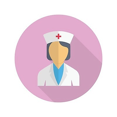 EPS 해외이미지 여자 일러스트 한명 상반신 성인 간호사 성인여자한명만 해외일러스트 1 사람 의료진 여자한명만 성인여자만 파일형식 벡터