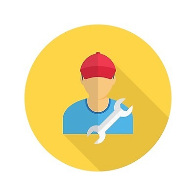 EPS 해외이미지 남자 일러스트 한명 상반신 성인 스패너 정비공 성인남자한명만 해외일러스트 1 사람 공구 기술자 남자한명만 성인남자만 파일형식 벡터