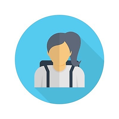 EPS 해외이미지 여자 일러스트 배낭 한명 상반신 성인 여행객 성인여자한명만 해외일러스트 1 가방 사람 여자한명만 성인여자만 파일형식 벡터