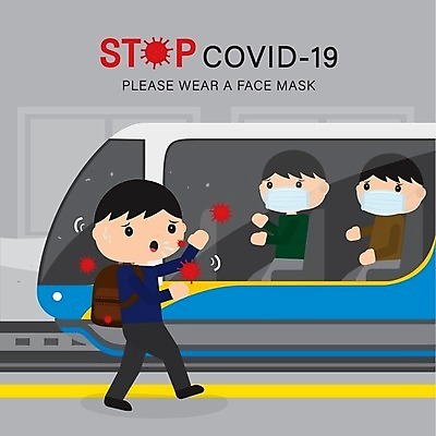 EPS 해외이미지 전신 남자 의자 일러스트 마스크 앉기 상반신 성인 세명 걷기 전철 기침 성인남자만 코로나바이러스 확진자 노마스크 델타변이바이러스 해외일러스트 육상교통 가구 모션 대중교통 사람 바이러스 사회이슈 남자만 성인만 파일형식 벡터