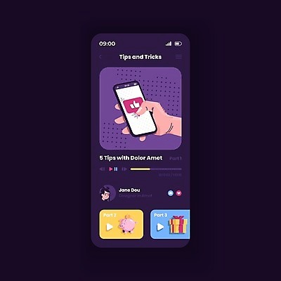 EPS 해외이미지 손 여자 일러스트 모바일 한명 들기 상반신 신체부위 선물상자 스마트폰 보라색 돼지저금통 어플리케이션 동영상 UI 소셜네트워크 팁 성인여자한명만 해외일러스트 1 컬러 모션 선물 사람 핸드폰 스마트기기 상자 저금통 여자한명만 성인여자만 파일형식 벡터