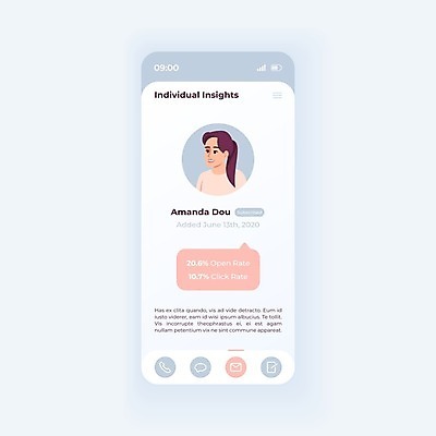 EPS 해외이미지 여자 말풍선 일러스트 비즈니스 모바일 한명 상반신 성인 스마트폰 어플리케이션 서비스 텔레마케팅 UI 성인여자한명만 해외일러스트 1 사람 핸드폰 스마트기기 서비스업 여자한명만 성인여자만 파일형식 벡터