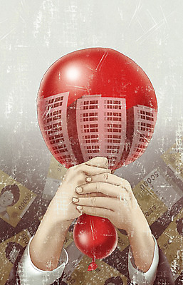 PSD 손 돈 일러스트 부동산 건물 신체부위 경제 회색 잡기 사회이슈 풍선 오만원 효과 국내일러스트 건축물 컬러 컨셉 지폐 모션 사람 재산 파일형식