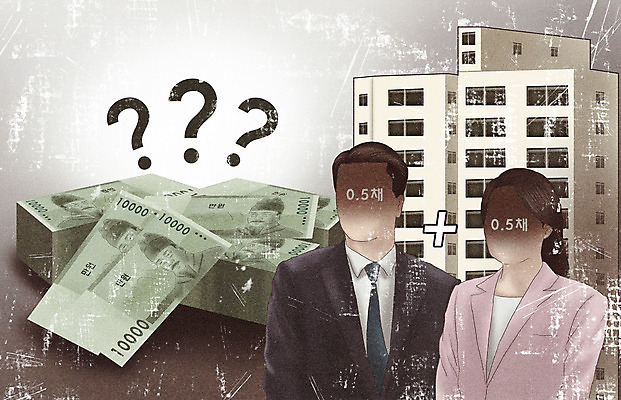 PSD 부부 여자 남자 돈 일러스트 부동산 아파트 상반신 성인 두명 경제 회색 재산 만원 돈다발 사회이슈 공동 성인만 국내일러스트 커플 컬러 컨셉 지폐 주택 사람 금융 파일형식