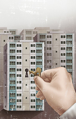 PSD 손 일러스트 열쇠 부동산 아파트 들기 건물 신체부위 경제 회색 오픈 사회이슈 내집마련 소유 국내일러스트 건축물 컬러 컨셉 모션 주택 사람 재산 파일형식