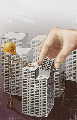 PSD 손 건축 일러스트 부동산 아파트 공사 들기 건물 신체부위 경제 건설현장 회색 안전모 사회이슈 재개발 국내일러스트 건축물 컬러 컨셉 모션 주택 건설업 사람 재산 헬멧 안전장비 파일형식