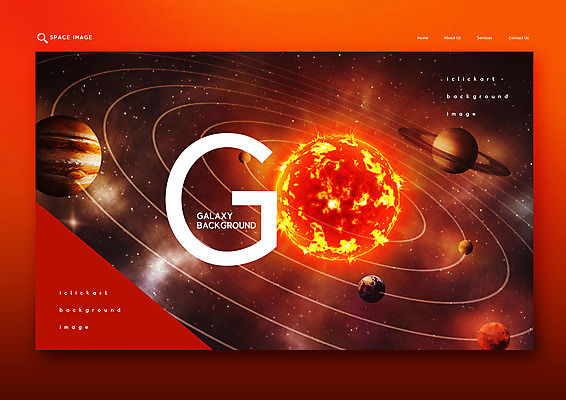 PSD 편집이미지 백그라운드 타이포그라피 사람없음 빨간색 태양 우주 행성 화려 은하계 태양계 토성 목성 이미지편집 자연요소 문자 컬러 컨셉 파일형식