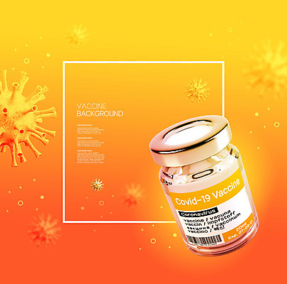 PSD 편집이미지 백그라운드 의학 사람없음 주황색 백신 코로나바이러스 델타변이바이러스 이미지편집 컬러 바이러스 파일형식