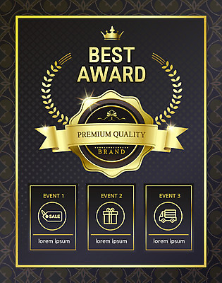 리본 일러스트 왕관 이벤트 사람없음 선물상자 세일 검은색 금색 최고 쿠폰 시상식 탑차 국내일러스트 AI파일 컬러 선물 상자 트럭 파일형식 벡터