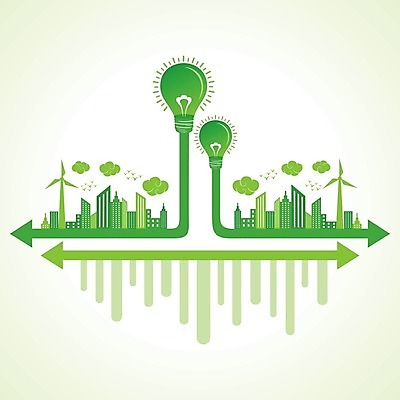 EPS 해외이미지 나무 구름 지구 일러스트 전구 하늘 바람 잔디 사람없음 건물 장식 초록색 태양 환경 에너지 그린에너지 플러그 보호 에코 친환경 자원 이산화탄소 해외202004 해외202105 해외일러스트 자연요소 식물 건축물 컬러 컨셉 날씨 파일형식 벡터