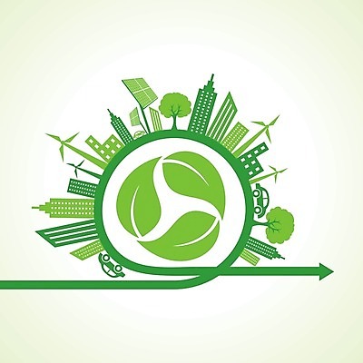 EPS 해외이미지 잎 일러스트 주택 사람없음 초록색 지구본 도시 그린에너지 풍력에너지 에코 친환경 집열판 해외202004 해외일러스트 식물 컬러 건물 환경 에너지 태양에너지 파일형식 벡터
