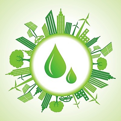 EPS 해외이미지 나무 식물 지구 일러스트 자동차 바람 주택 사람없음 건물 초록색 태양 환경 재활용 에너지 물방울 도시 원형 그린에너지 에코 친환경 유기농 해외202004 해외202105 해외일러스트 자연요소 도형 건축물 웰빙 육상교통 컬러 날씨 파일형식 벡터