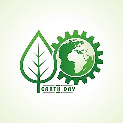 EPS 해외이미지 지구 잎 일러스트 사람없음 초록색 자연보호 심볼 톱니바퀴 친환경 에코라이프 지구의날 해외202004 해외202105 해외일러스트 식물 라이프스타일 기념일 컬러 자연 환경 보호 에코 파일형식 벡터