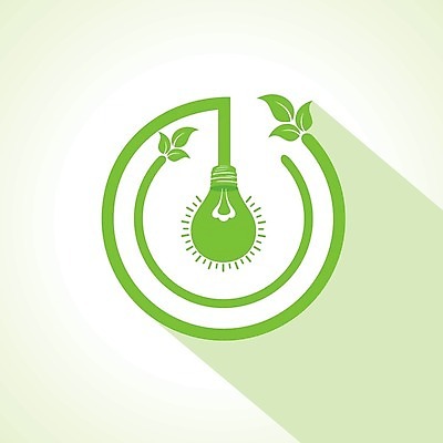 EPS 해외이미지 나무 잎 사람없음 초록색 지구본 에너지 그린에너지 심볼 에코 친환경 해외202004 해외일러스트 식물 컬러 환경 파일형식 벡터