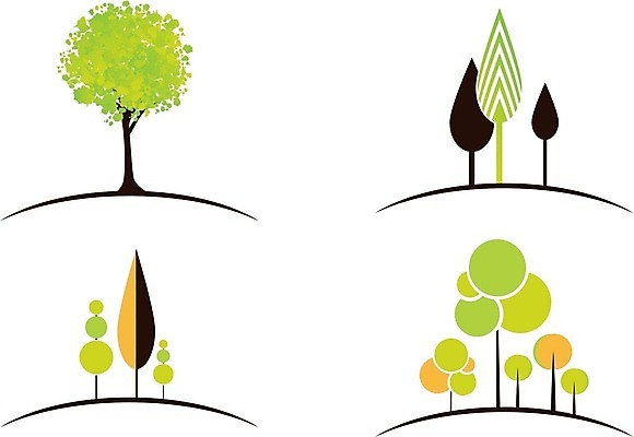 EPS 해외이미지 나무 일러스트 사람없음 세트 심볼 친환경 에코라이프 해외202004 해외202105 해외일러스트 식물 라이프스타일 환경 에코 파일형식 벡터