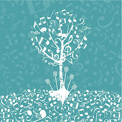 EPS 해외이미지 나무 식물 음악 잎 일러스트 열쇠 뿔 사람없음 쪽지 봄 가을 바이올린 꼬리 자작나무 해외202004 해외202105 해외일러스트 계절 현악기 문화예술 파일형식 벡터