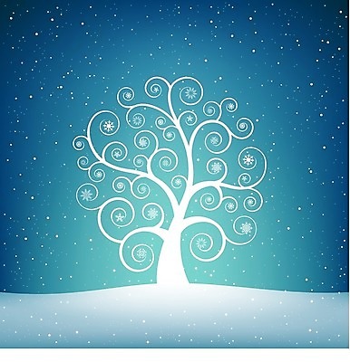 EPS 해외이미지 나무 실루엣 잎 크리스마스 겨울 일러스트 사람없음 눈송이 망사 폭설 해외202004 해외202105 해외일러스트 식물 계절 기념일 눈_날씨 촬영기법 직물 자연재해 파일형식 벡터