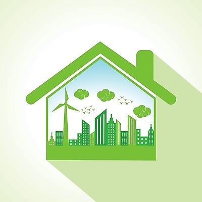 EPS 해외이미지 나무 지구 주택 사람없음 초록색 지구본 재활용 에너지 그린에너지 사과 에코 친환경 해외202004 해외일러스트 식물 컬러 과일 건물 환경 파일형식 벡터