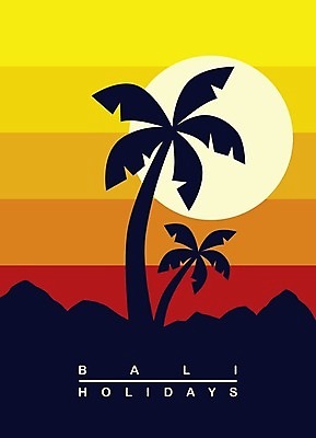 EPS 해외이미지 나무 일러스트 날씨 산 사람없음 일출 일몰 원형 발리 인도네시아 주말 해외202004 해외202105 해외일러스트 도형 식물 아시아 섬 노을 파일형식 벡터